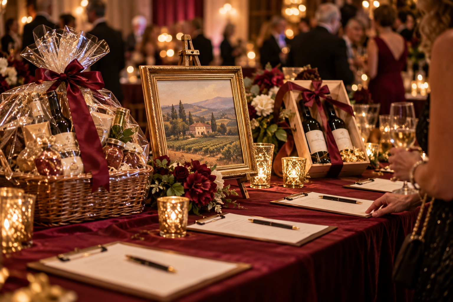 Taste of the Town silent auction