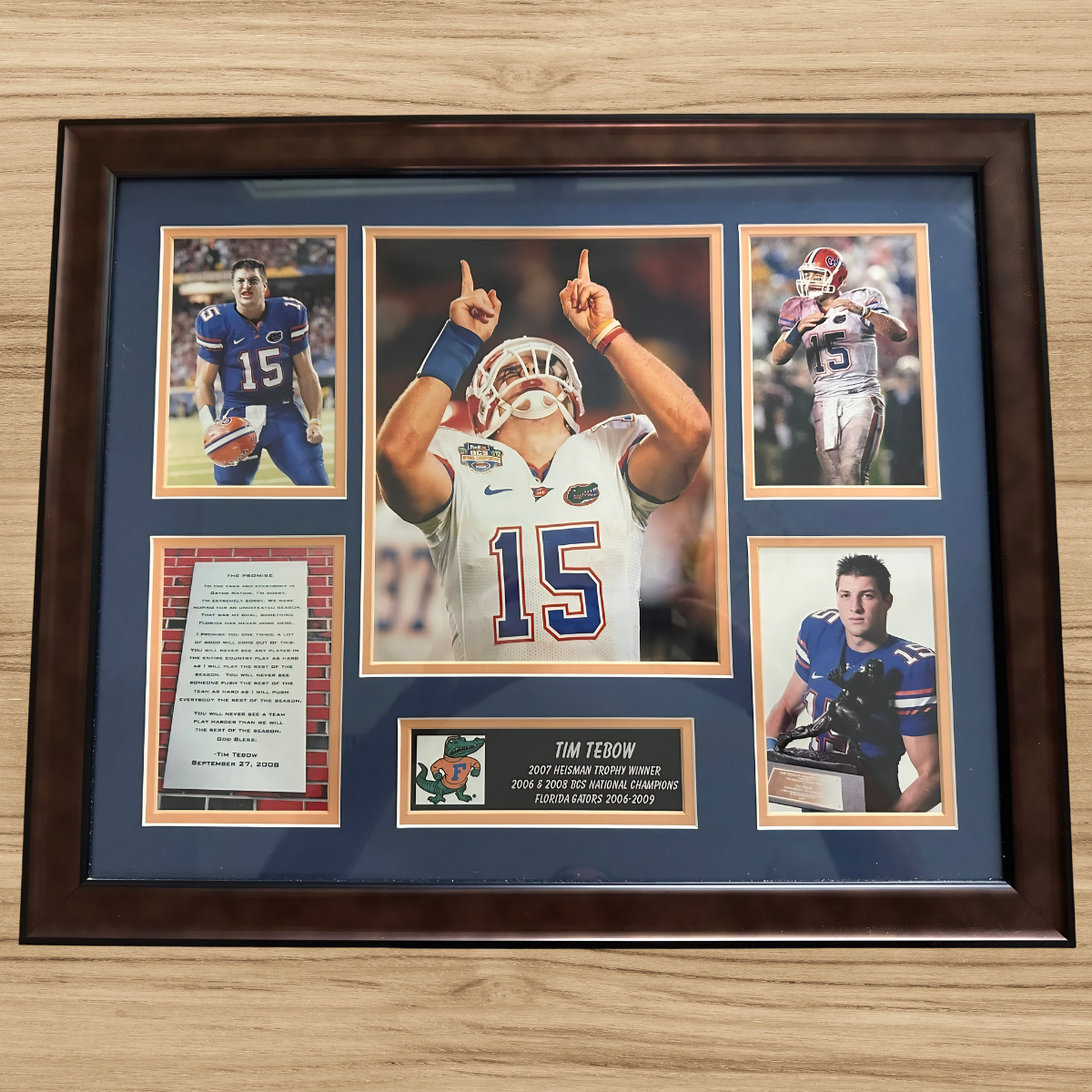 Tim Tebow - Florida Gators Commemorative Display photo 1