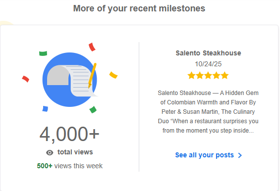 500+ Views in just one week