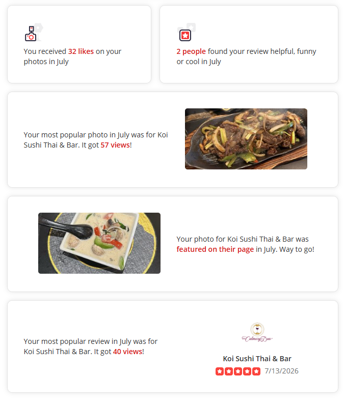 Koi Sushi Thai & Bar getting some exposure
