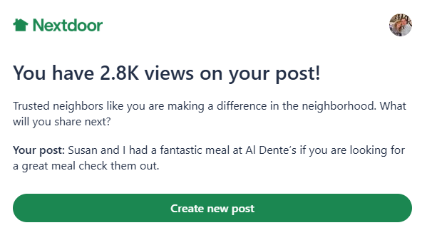 2.8K Views on our post about Al Dente's
