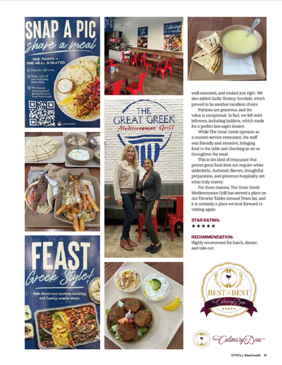 Page 2 feature in STROLL Magazine