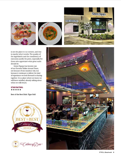 Page 2 feature in STROLL Magazine