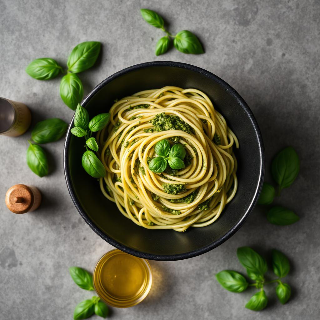 Fresh pesto pasta