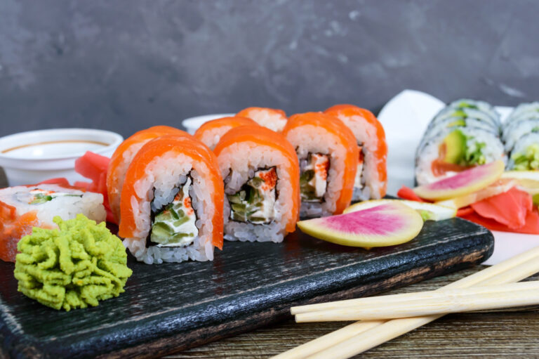 various kinds of sushi scaled 1 1 768x511